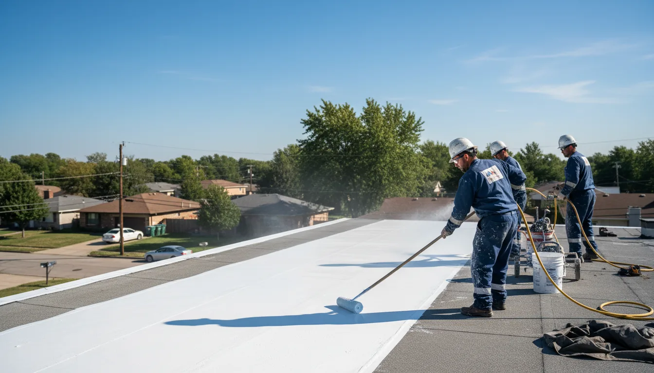 Commercial roof coating in Steens, MS near me